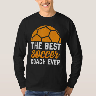 De beste Voetbal coach ooit voetzoeker T-shirt