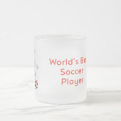 De beste voetballer ter wereld matglas koffiemok (Center)