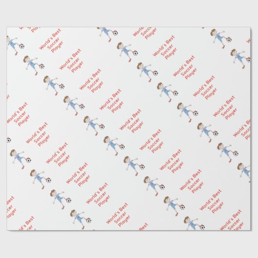 De Beste Voetballer van de wereld Cadeaupapier (Vlak)