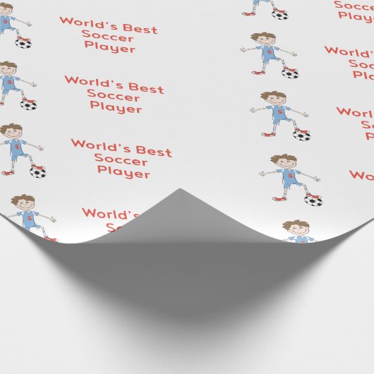 De Beste Voetballer van de wereld Cadeaupapier (Hoek)