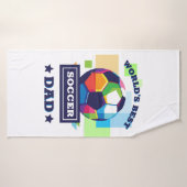 De beste voetbalvader ter wereld | Vaderdag Cadeau Badhanddoek (Badhanddoek)