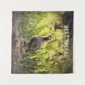 De beste vogeljacht in het hoogland wandkleed (Voorkant (horizontaal))