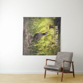 De beste vogeljacht in het hoogland wandkleed (In Situ (horizontaal))