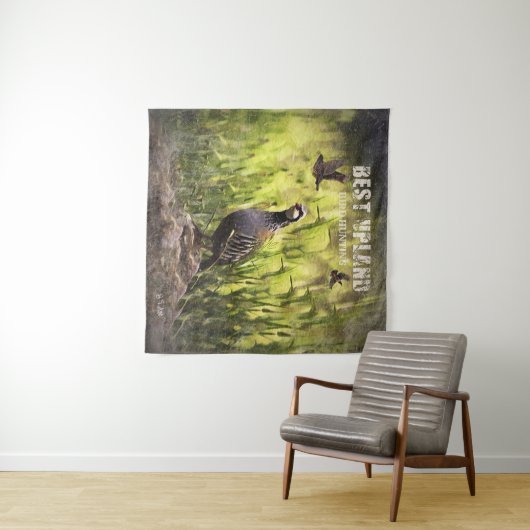 De beste vogeljacht in het hoogland wandkleed (In Situ (horizontaal))