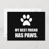 De beste vriend heeft Pet Fan Briefkaart (Voorkant / Achterkant)