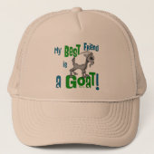 De beste vriend is een geit trucker pet (Voorkant)
