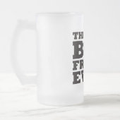 De beste vriend ooit matglas bierpul (Links)