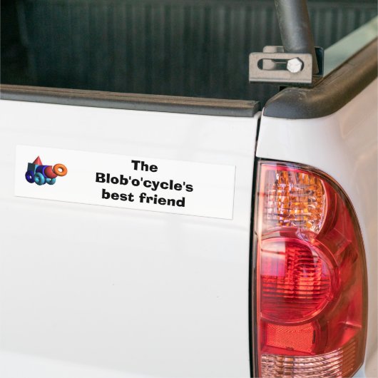 De beste vriend van de Blob'o'cycle Bumpersticker (Op Truck)