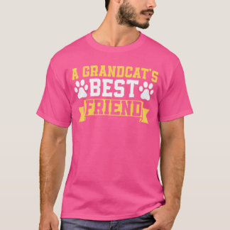 De beste vriend van een grootkat Katachtige opa Ma T-shirt