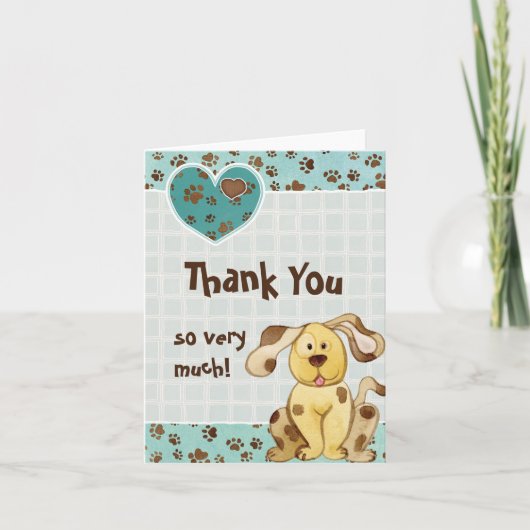 De beste vriend van een jongen Foto Dank je wel Bedankkaart (Voorkant)