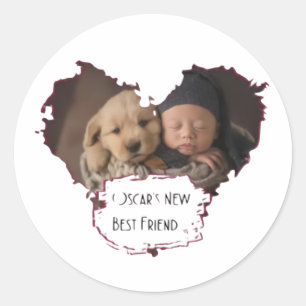 De beste vriend van Oscar Ronde Sticker