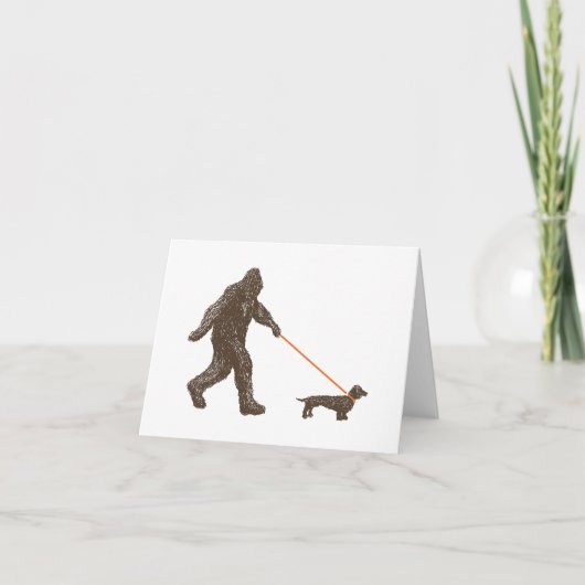 De Beste Vriend van Sasquatch Kaart (Voorkant)