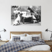 De beste vrienden van de vrouw zorgen voor haar te canvas afdruk (Insitu (Slaapkamer))