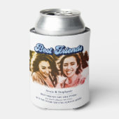 De beste vrienden van Retro zijn als sterrenfoto Blikjeskoeler (Blikje Voorkant)