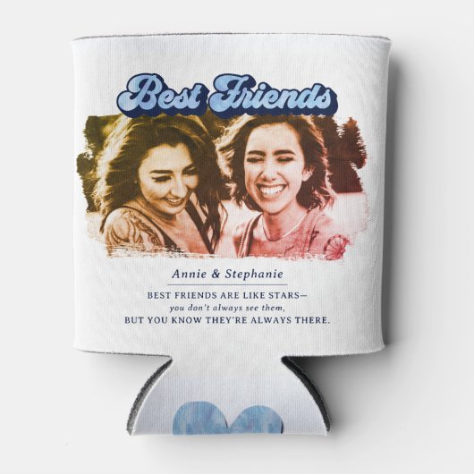 De beste vrienden van Retro zijn als sterrenfoto Blikjeskoeler (Voorkant)