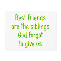 De beste vrienden zijn de siblings