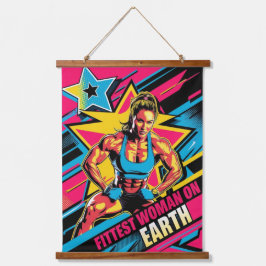 De beste vrouw op aarde 2024 hangend wandkleed