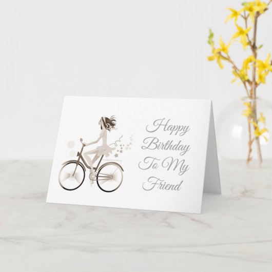 ***DE BESTE VROUW VRIEND*** ZELDDAAG IS SPECIAAL/H KAART (Gele Bloem)