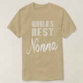De beste vrouwelijke non-grootmoeder geeft idea t-shirt (Design voorkant)