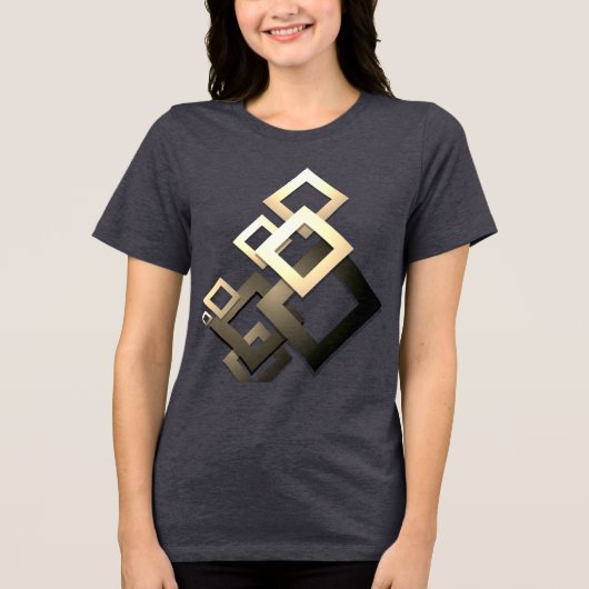 De beste vrouwen ter wereld Tri-Blend shirt (Voorkant)