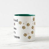 De beste vuist tweekleurige koffiemok (Center)