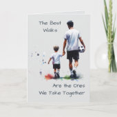 De beste wandelingen samen Gelukkige Vaderdag Kaart (Voorkant)