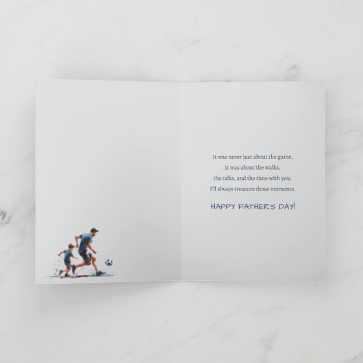 De beste wandelingen samen Gelukkige Vaderdag Kaart (Binnen)