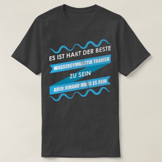 De beste watergymnastiekcoach t-shirt (Design voorkant)