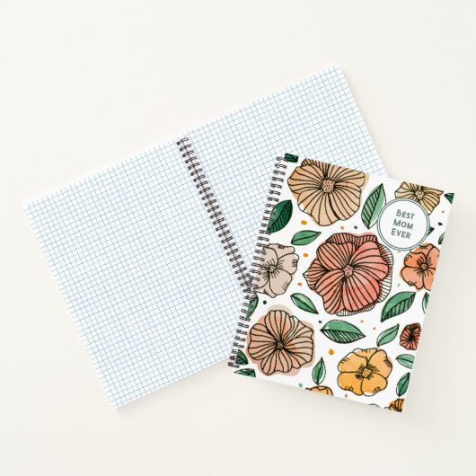 De beste  waterverf van moeder en inktbloemen notitieboek (Binnen)