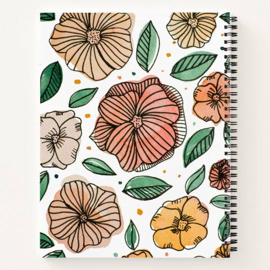 De beste  waterverf van moeder en inktbloemen notitieboek (Achterkant)