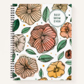 De beste  waterverf van moeder en inktbloemen notitieboek (Voorkant)