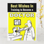 De beste wensen in de opleiding om een arts te wor kaart (Gele Bloem)