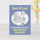 De beste wensen in Uw Nieuwe Baan als Verpleger va Kaart (Gele Bloem)