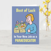 De beste wensen in uw nieuwe taak als vertrekkende kaart (Gele Bloem)