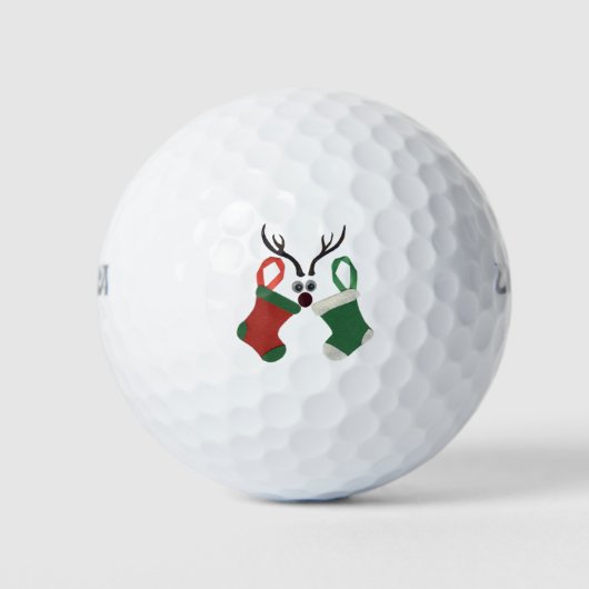 De beste wensen met kerst speciale aandacht rood e golfballen (Voorkant)
