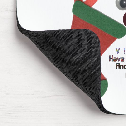 De beste wensen met kerst speciale aandacht rood e muismat (Hoek)