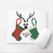 De beste wensen met kerst speciale aandacht rood e muismat (Met muis)