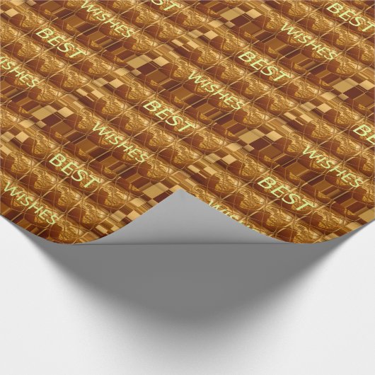 De beste wensen uit de liefste Afrikaanse kunst va Cadeaupapier (Hoek)