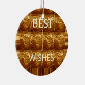 De beste wensen uit de liefste Afrikaanse kunst va Keramisch Ornament (Rechts)