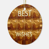 De beste wensen uit de liefste Afrikaanse kunst va Keramisch Ornament (Links)