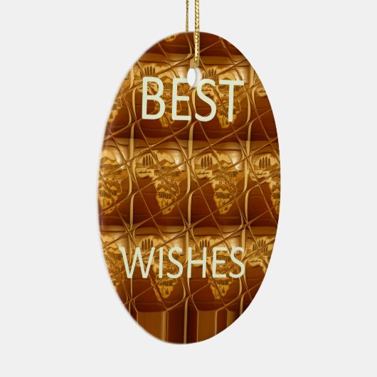 De beste wensen uit de liefste Afrikaanse kunst va Keramisch Ornament (Rechts)