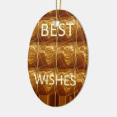 De beste wensen uit de liefste Afrikaanse kunst va Keramisch Ornament (Links)