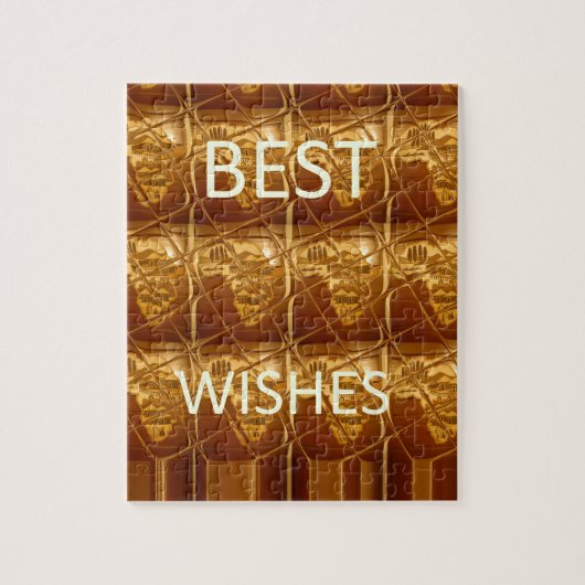 De beste wensen uit de liefste Afrikaanse kunst va Legpuzzel (Verticaal)