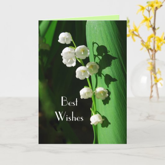 De Beste wensen van het Huwelijk van het Kaart (Gele Bloem)