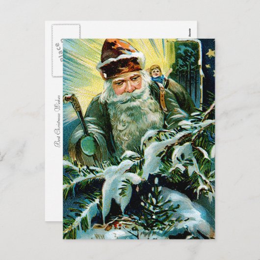 De beste Wensen van Kerstmis Feestdagenkaart (Voorkant / Achterkant)