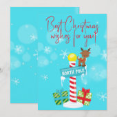 De "beste Wensen van Kerstmis voor u!" De Kaart (Voorkant / Achterkant)