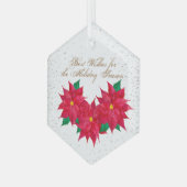 De beste wensen voor de glijtijzer van het vakanti glas ornament (Voorkant links)