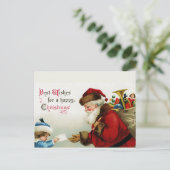 De beste wensen voor een fijne kerst feestdagenkaart (Staand voorkant)