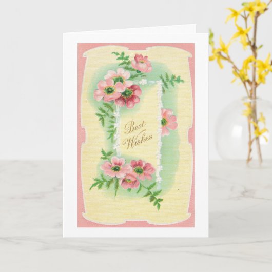 De beste wensen voor een snel herstel kaart (Gele Bloem)