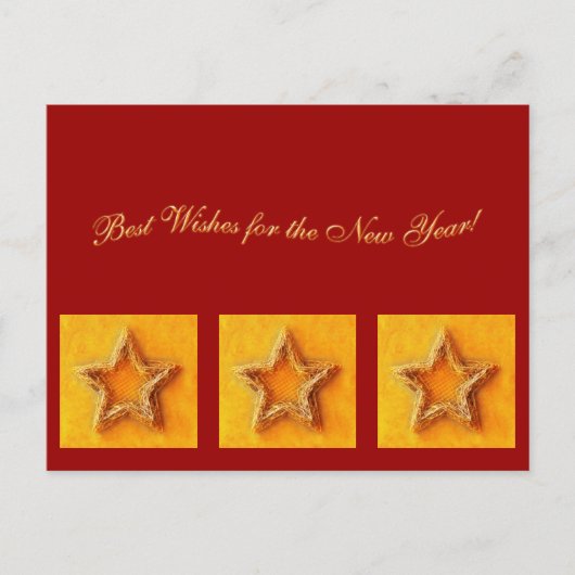 De beste wensen voor het nieuwe jaar! -Briefkaart Feestdagenkaart (Voorkant)